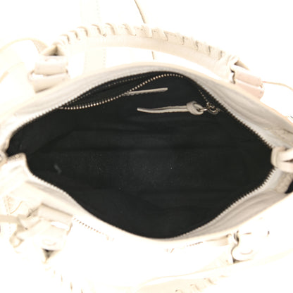 Balenciaga Agneau Classic Silver Hardware Mini City Beige White 6 of 9