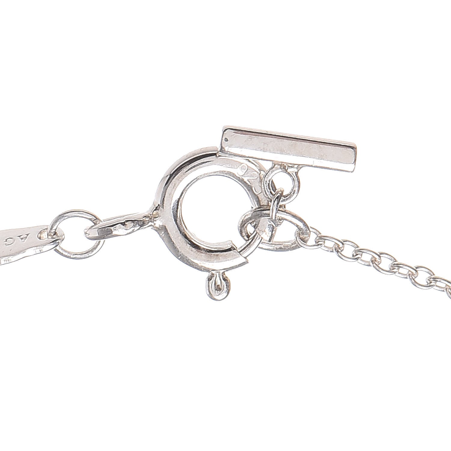 Tiffany Sterling Silver Large T Smile Pendant Necklace 6 of 8