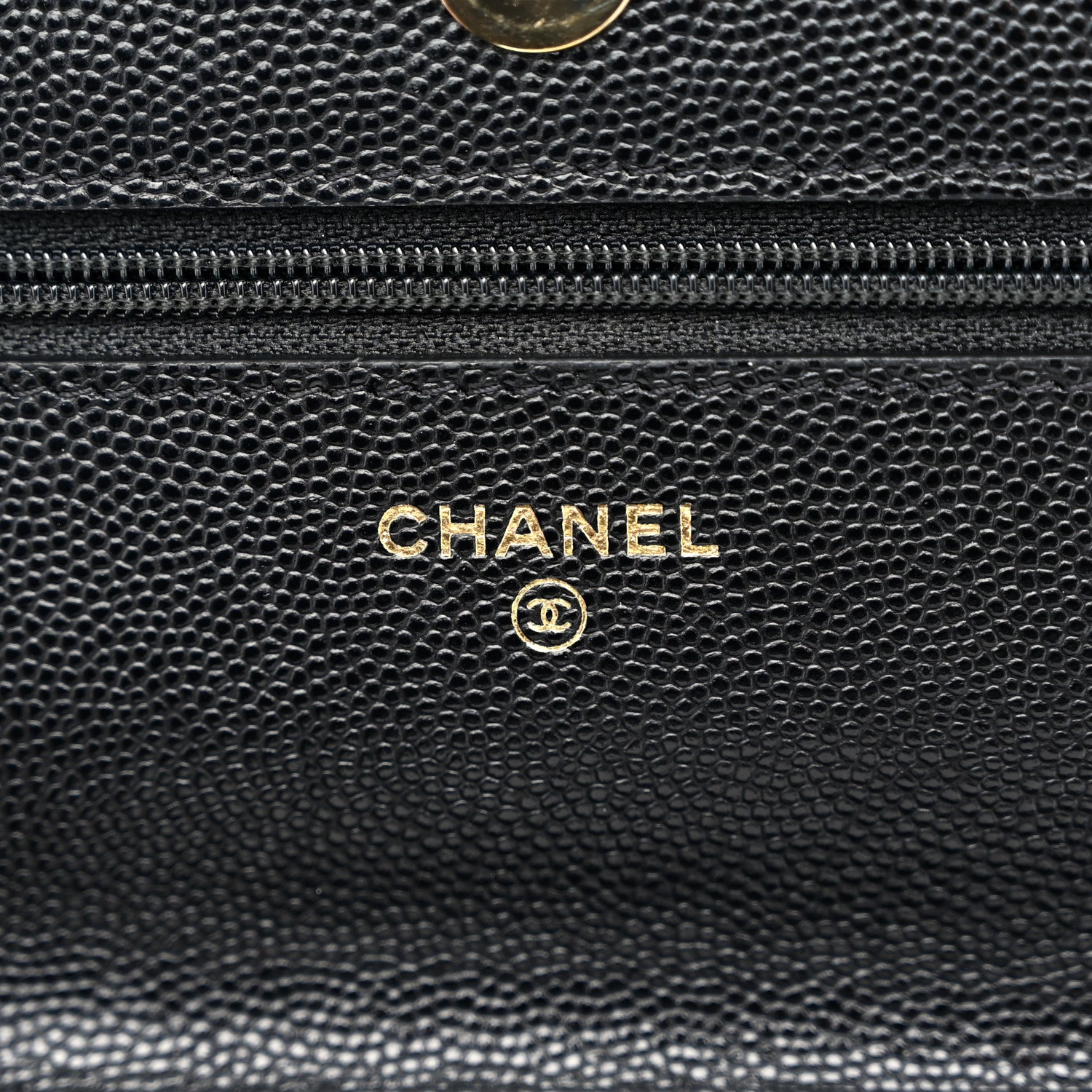 Chanel Caviar Quilted Wallet With Charms On Chain WOC Black 6 of 11