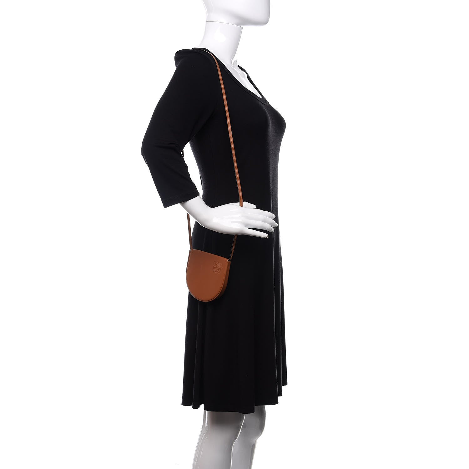 Loewe Soft Calfskin Small Heel Bag Tan 2 of 6