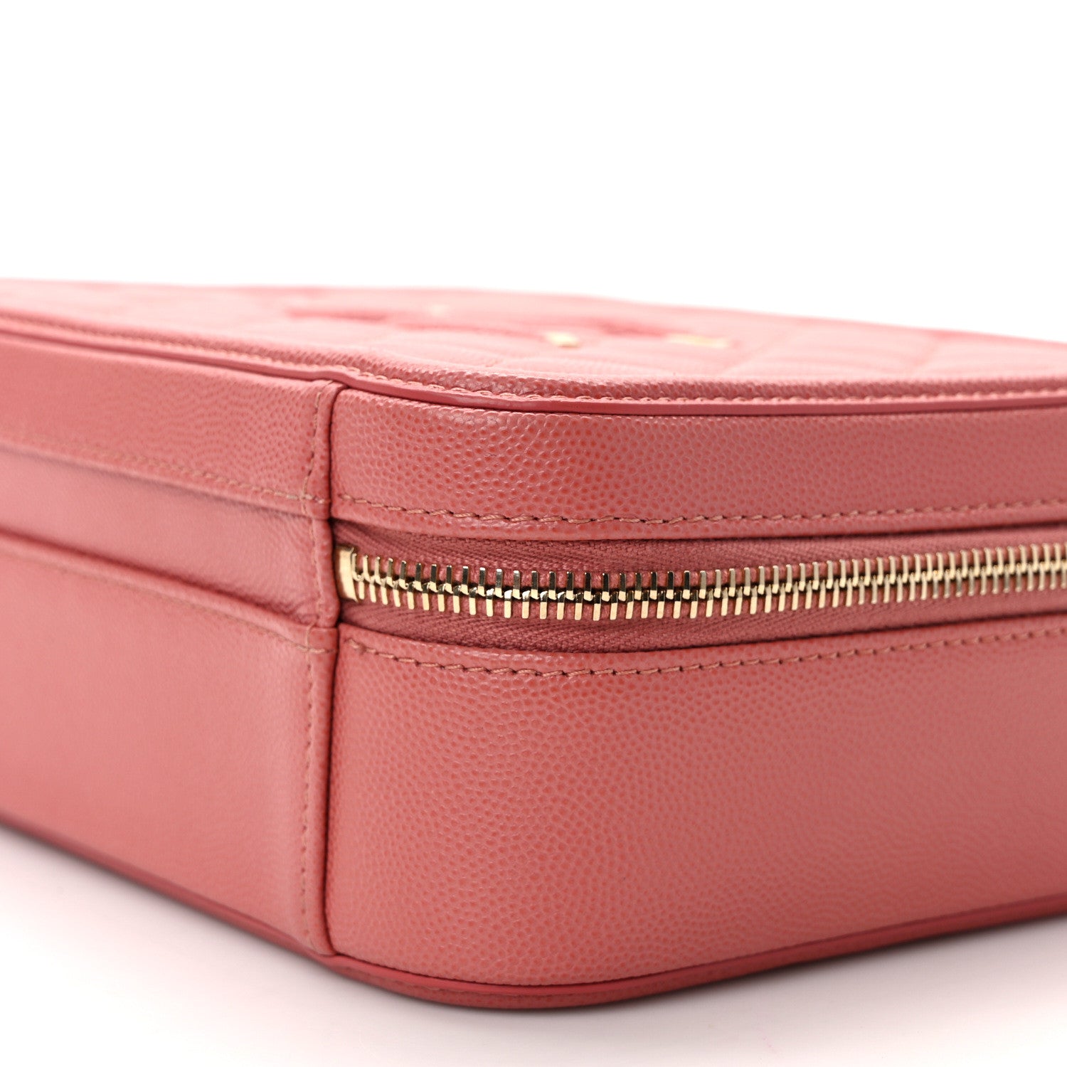 Chanel Caviar Quilted Medium CC Filigree Vanity Case Pink 10 of 13