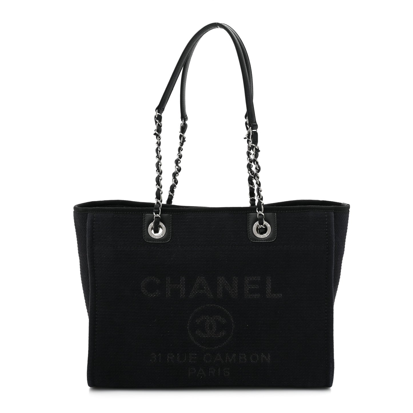 Mixed Fibers Small Deauville Tote Black