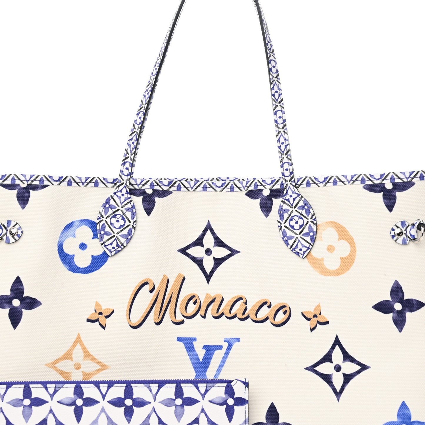 Monogram Canvas By The Pool Monaco 2.0 Neverfull GM Set Blue