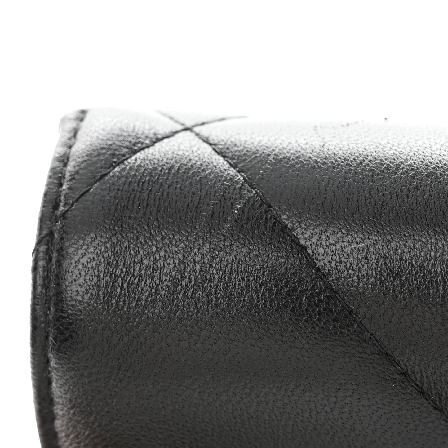 Lambskin Quilted Chanel 19 Flap Clutch Black
