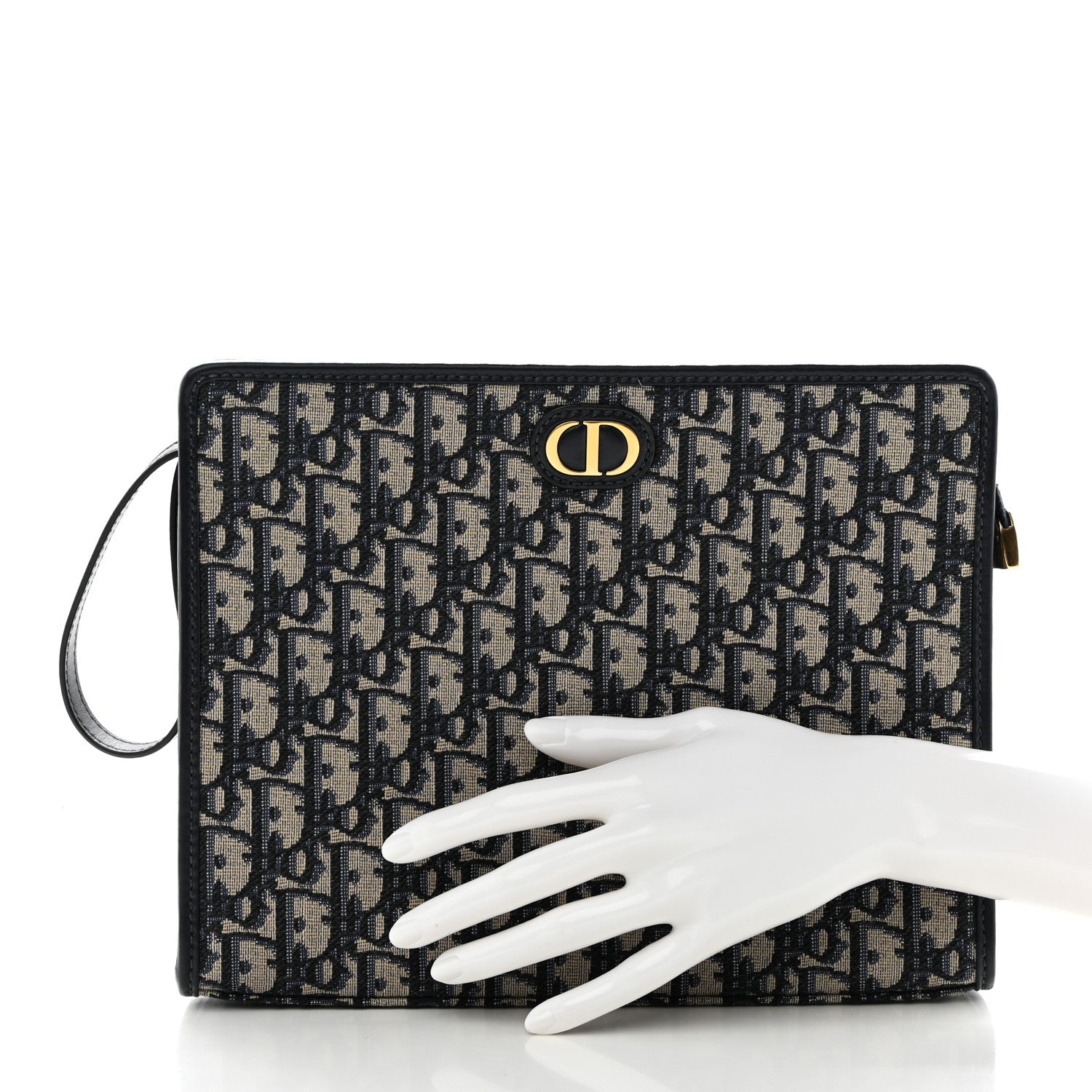 Christian Dior Oblique 30 Montaigne Pouch Blue 2 of 7