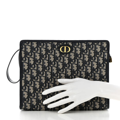 Christian Dior Oblique 30 Montaigne Pouch Blue 2 of 7
