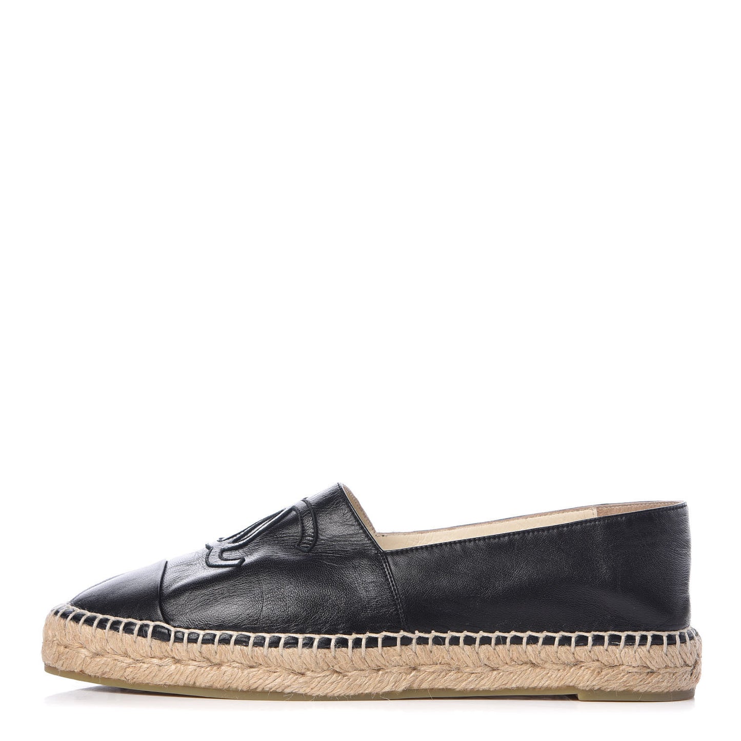 Lambskin CC Espadrilles 40 Black