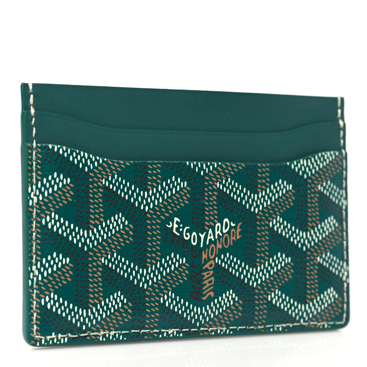 Goyardine Saint Sulpice Card Holder Green