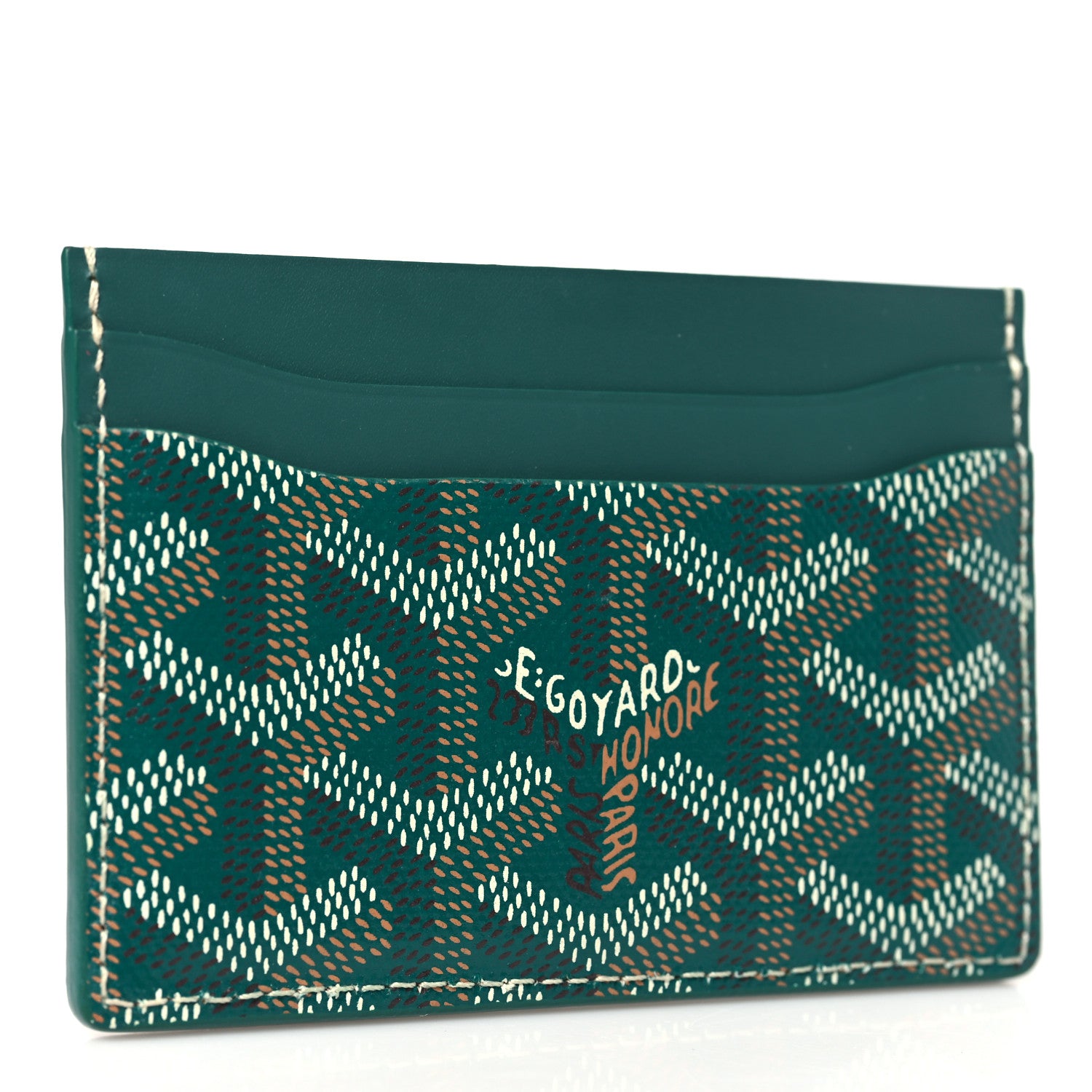 Goyard Goyardine Saint Sulpice Card Holder Green 3 of 7