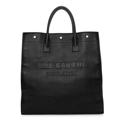 Saint Laurent Calfskin Rive Gauche North South Tote Black 1 of 9