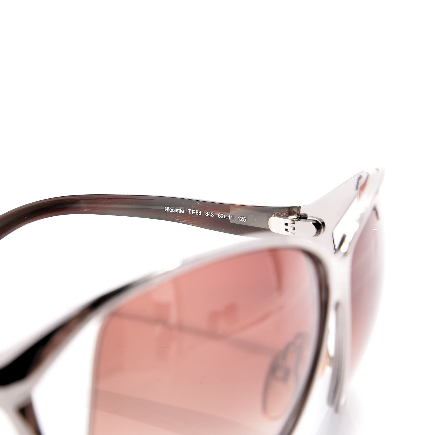 Tom Ford Nicolette Oversized Sunglasses TF88 Brown 6 of 8
