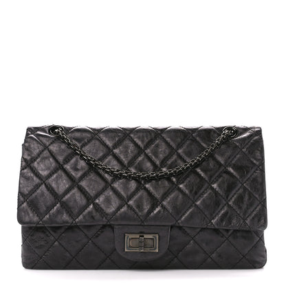 Chanel Metallic Aged Calfskin Quilted 2.55 Reissue 227 Flap So Black 1 of 10