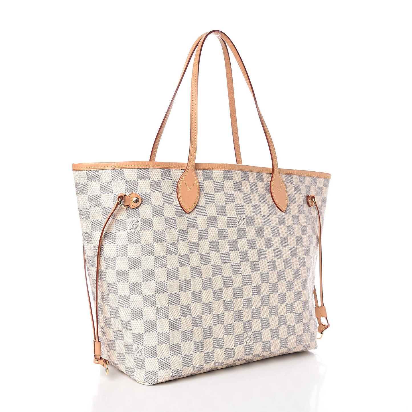 Damier Azur Neo Neverfull MM Rose Ballerine