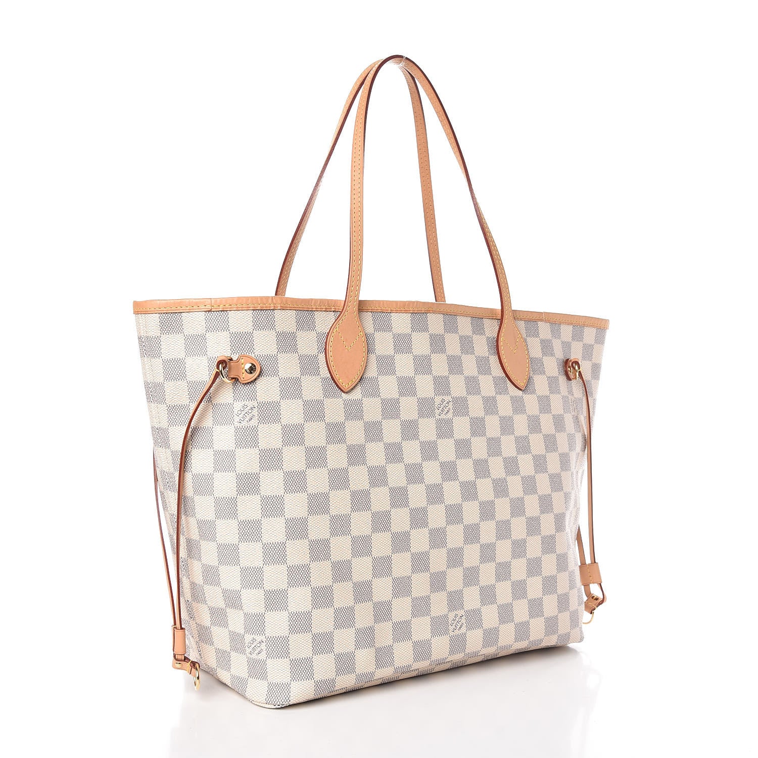 Louis Vuitton Damier Azur Neo Neverfull MM Rose Ballerine 3 of 10