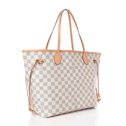 Louis Vuitton Damier Azur Neo Neverfull MM Rose Ballerine 3 of 10