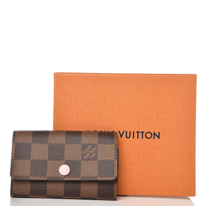 Louis Vuitton Damier Ebene Multicles 6 Key Holder Rose Ballerine 7 of 7