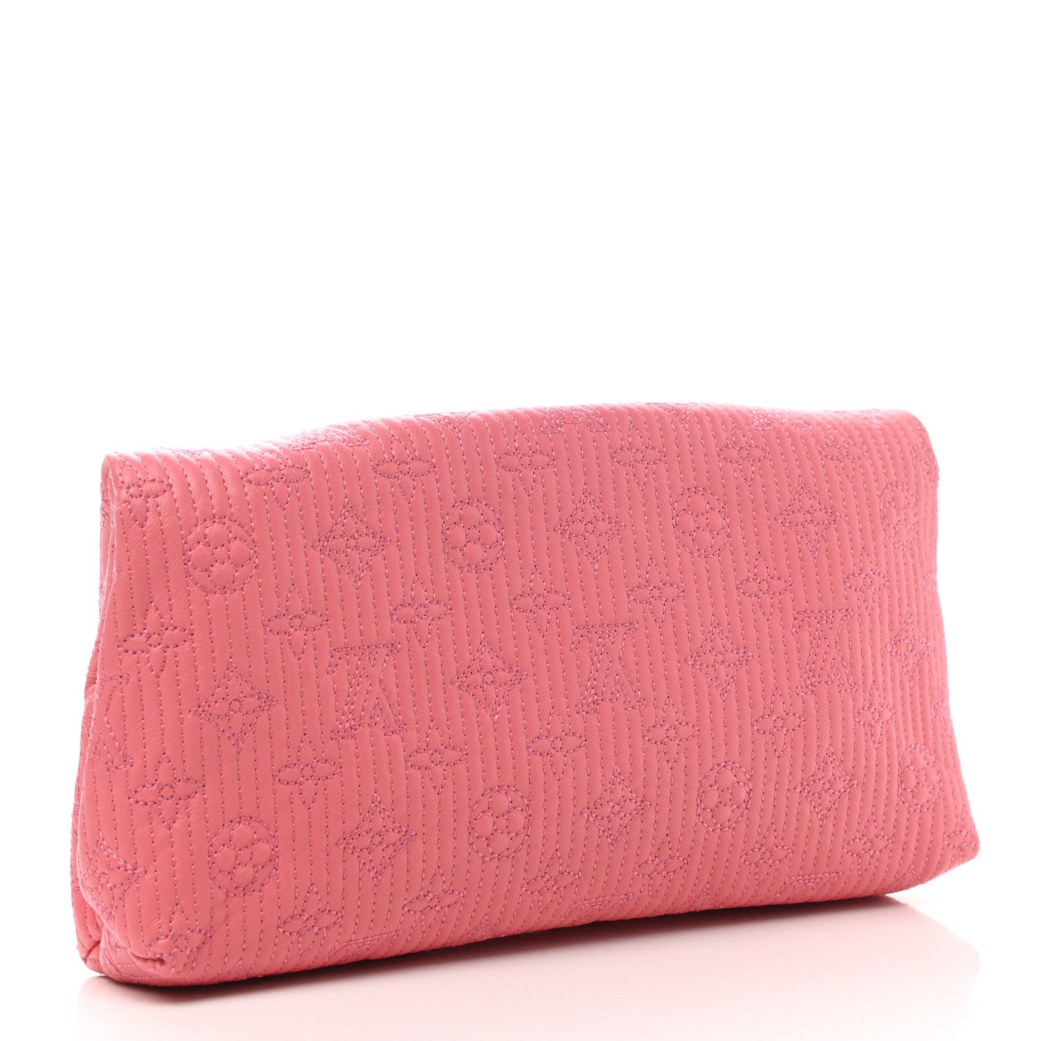 Louis Vuitton Calfskin Quilted Monogram Altair Clutch Rose 3 of 7