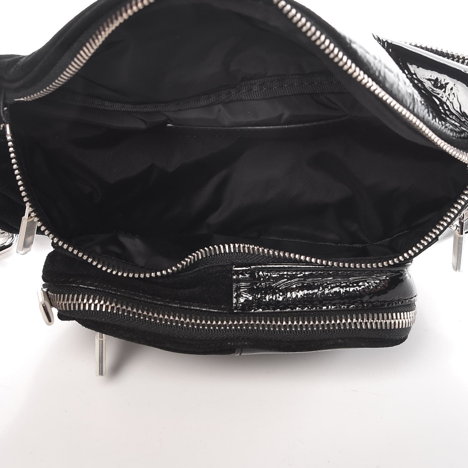 Alexander Wang Suede patent Attica Fannypack Black 5 of 6