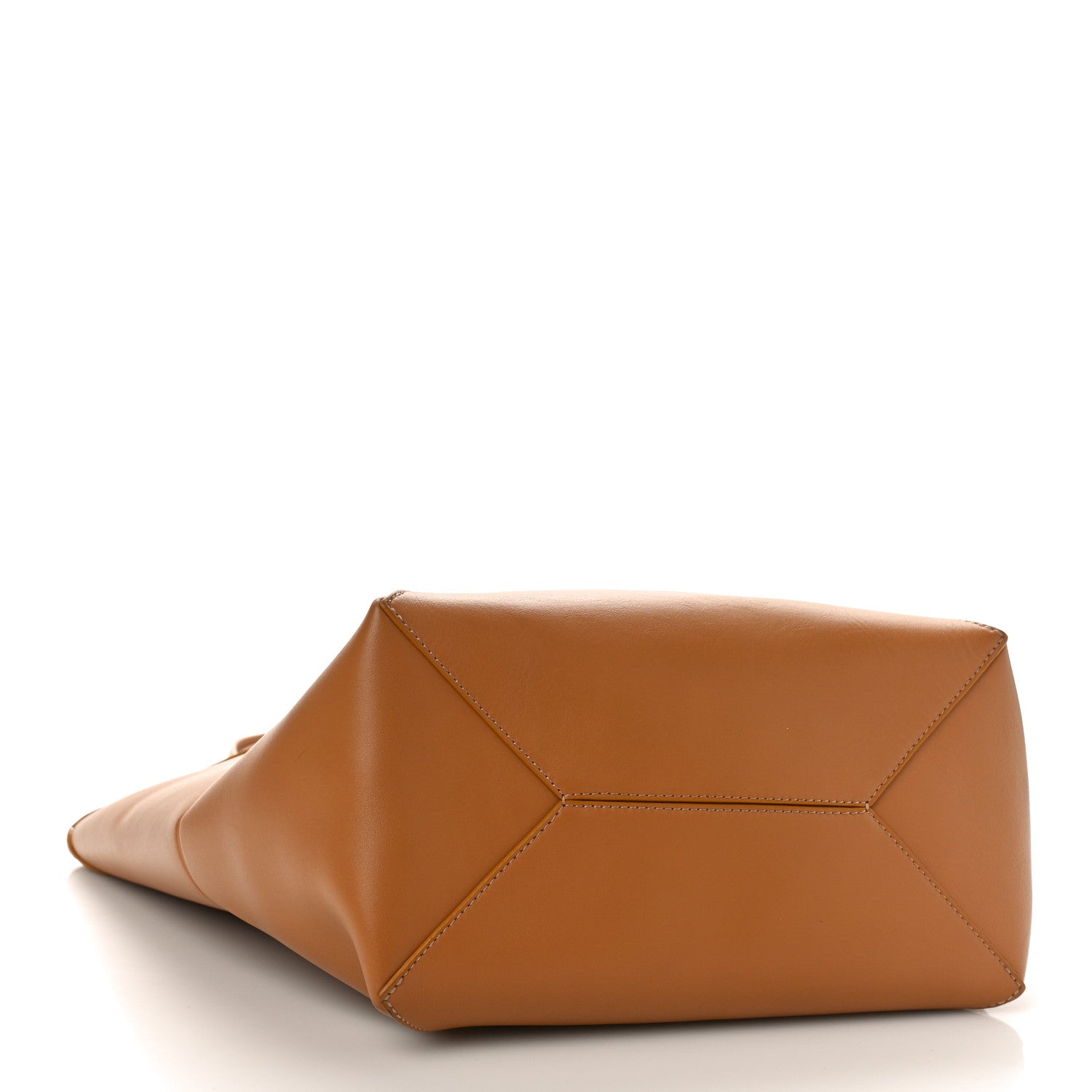 Loewe Shiny Calfskin Medium Puzzle Fold Tote Warm Desert 4 of 8