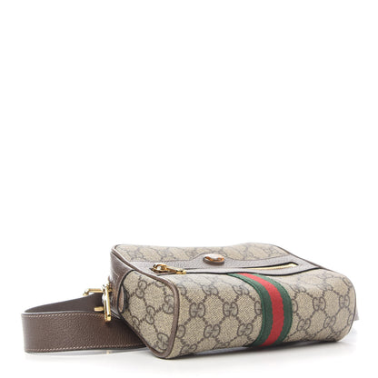 Gucci GG Supreme Monogram Web Small Ophidia Belt Bag 85 34 Dark Brown 4 of 11