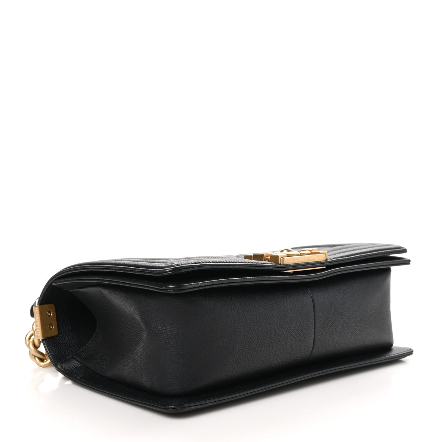 Caviar Quilted Medium Boy Flap Black