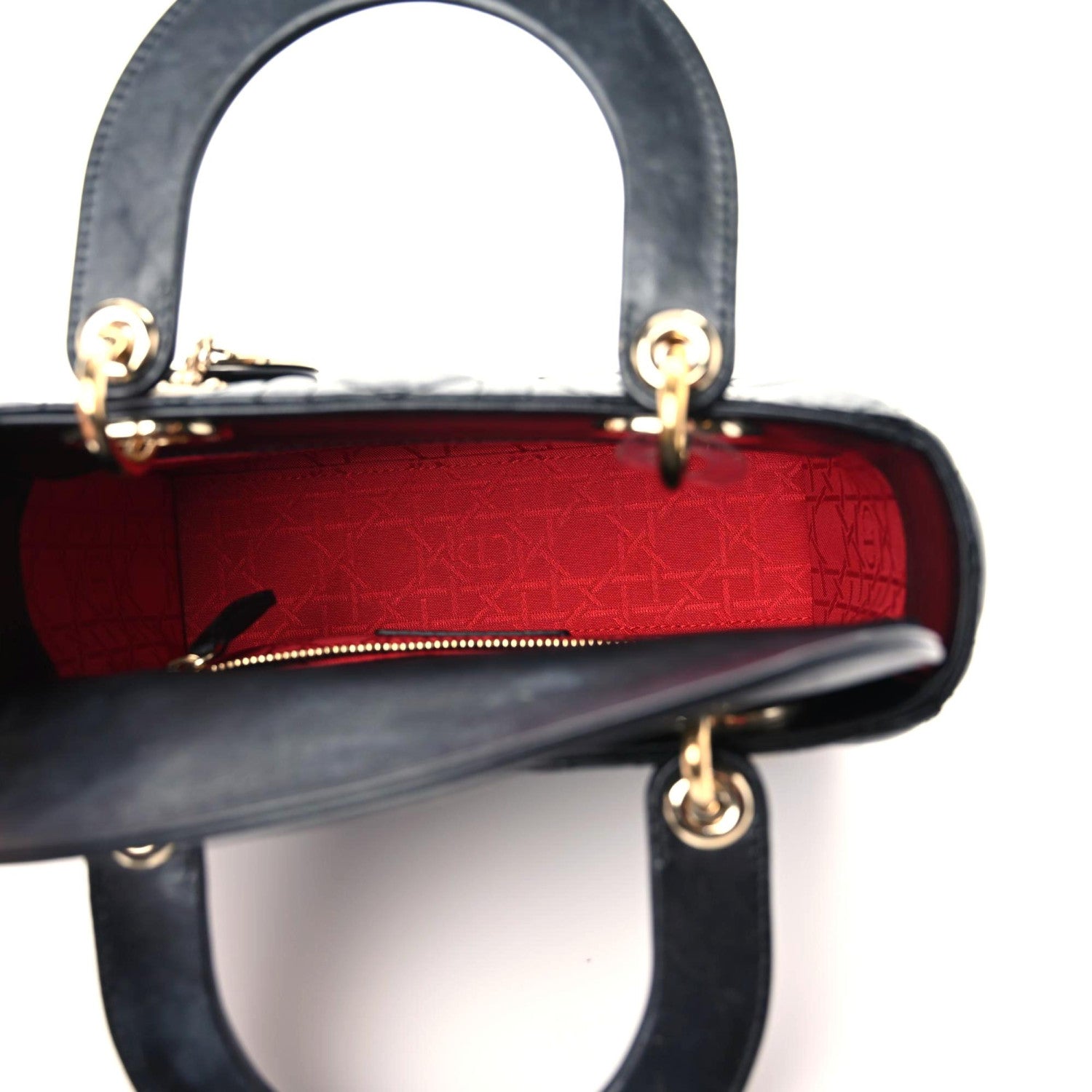 Christian Dior Lambskin Cannage Small Lucky Badges My Lady Dior Black 16 of 22