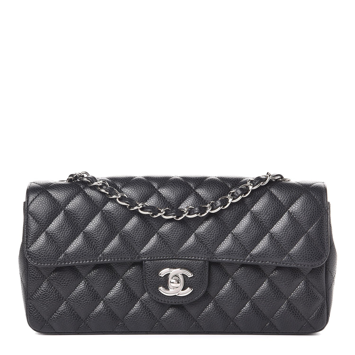Chanel Caviar Quilted East West Flap Black 1 of 7
