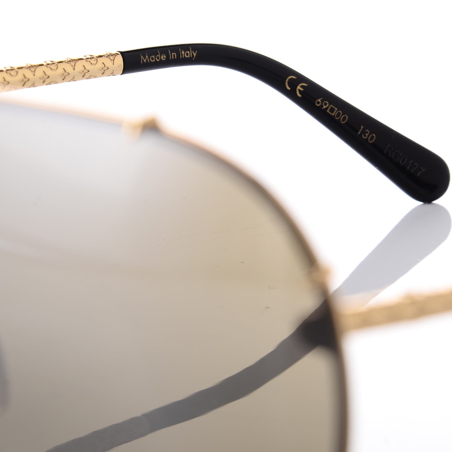 Louis Vuitton Metal LV Drive Sunglasses Z0897W Black Gold 7 of 8