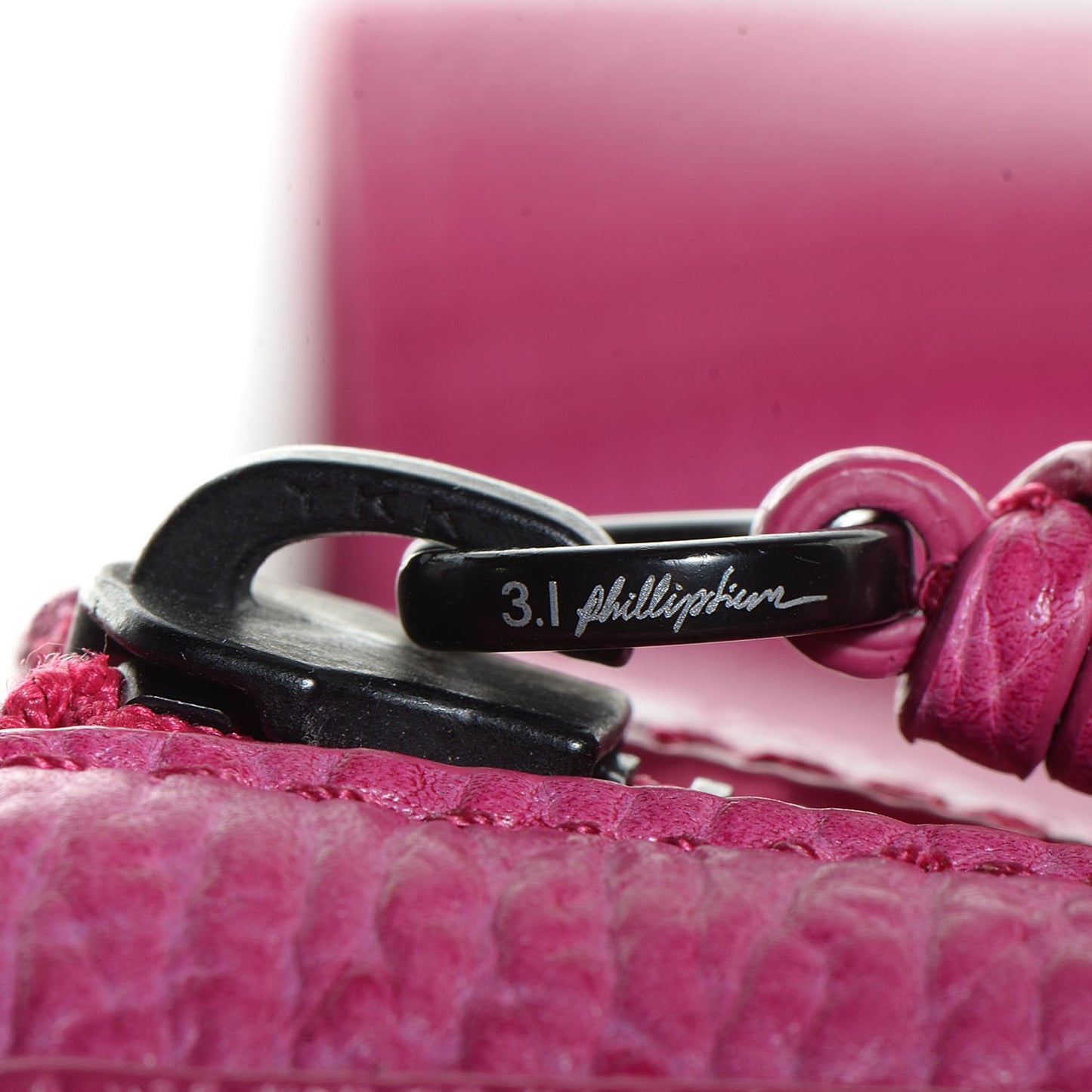 3.1 Leather Medium Pashli Satchel Fuchsia