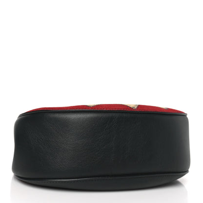 Chloe Suede Calfskin Wonder Woman Patchwork Drew Shoulder Bag Black 4 of 8