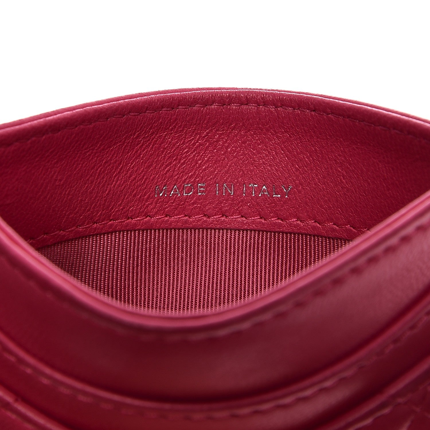 Chanel Lambskin Quilted Card Holder Fuchsia 7 of 12