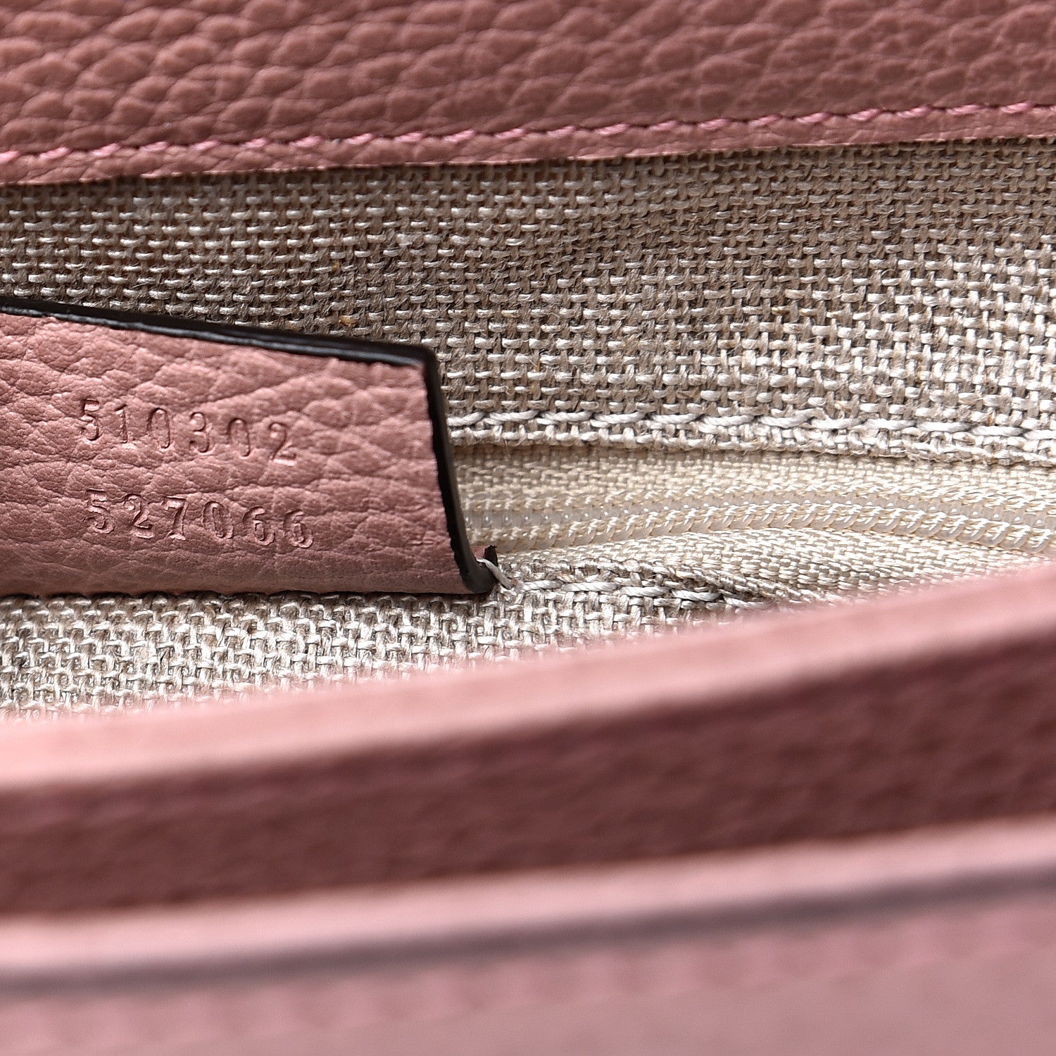 Gucci Dollar Calfskin Interlocking G Top Handle Shoulder Bag Soft Pink 6 of 9
