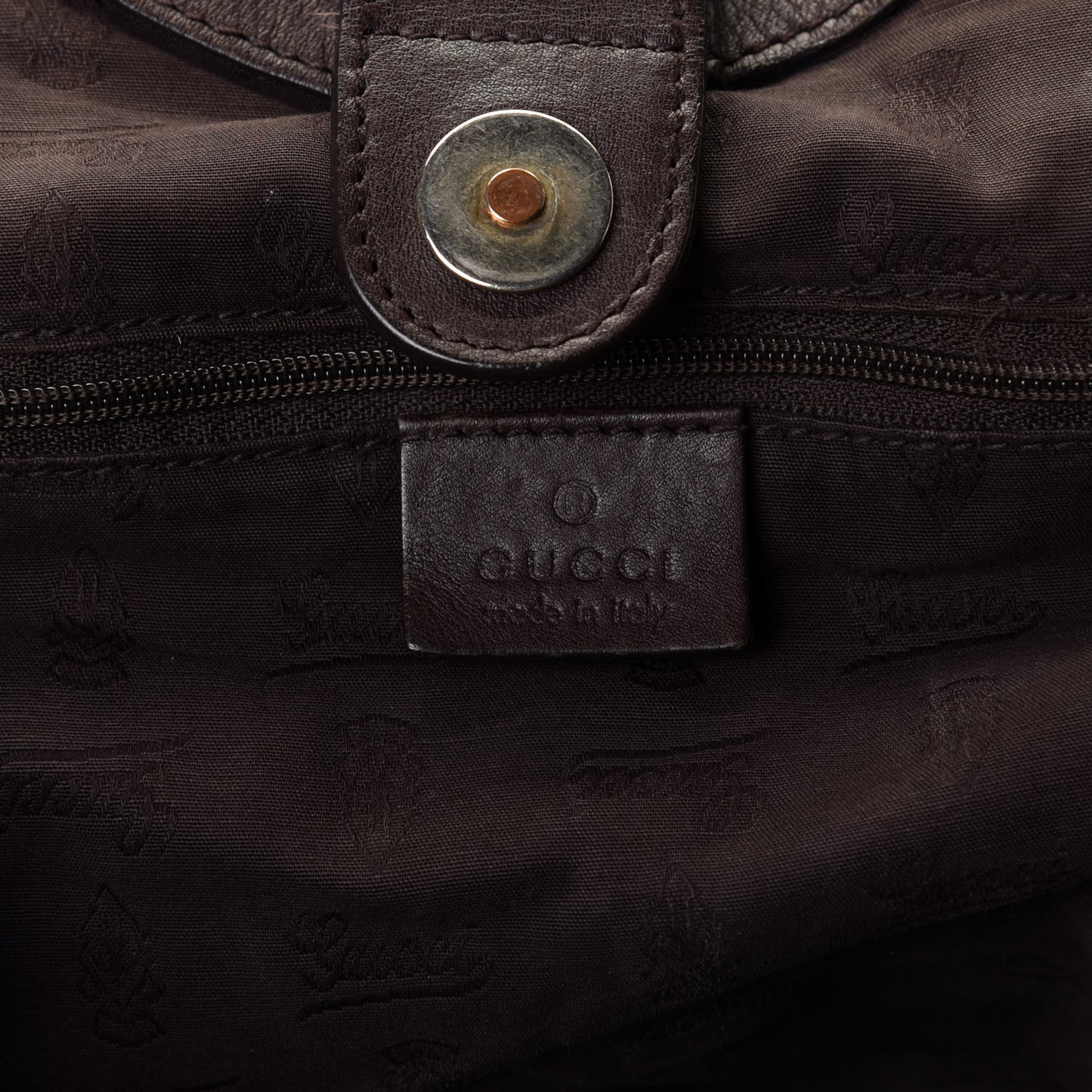 Guccissima Medium Sukey Tote Chocolate
