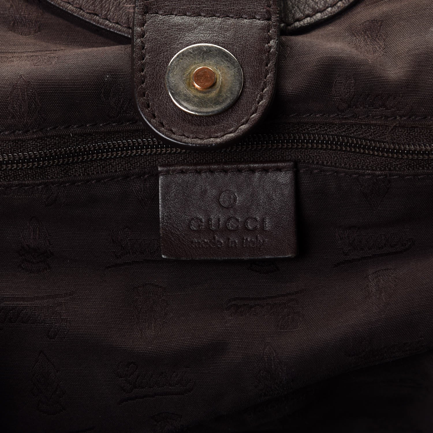 Gucci Guccissima Medium Sukey Tote Chocolate 7 of 8