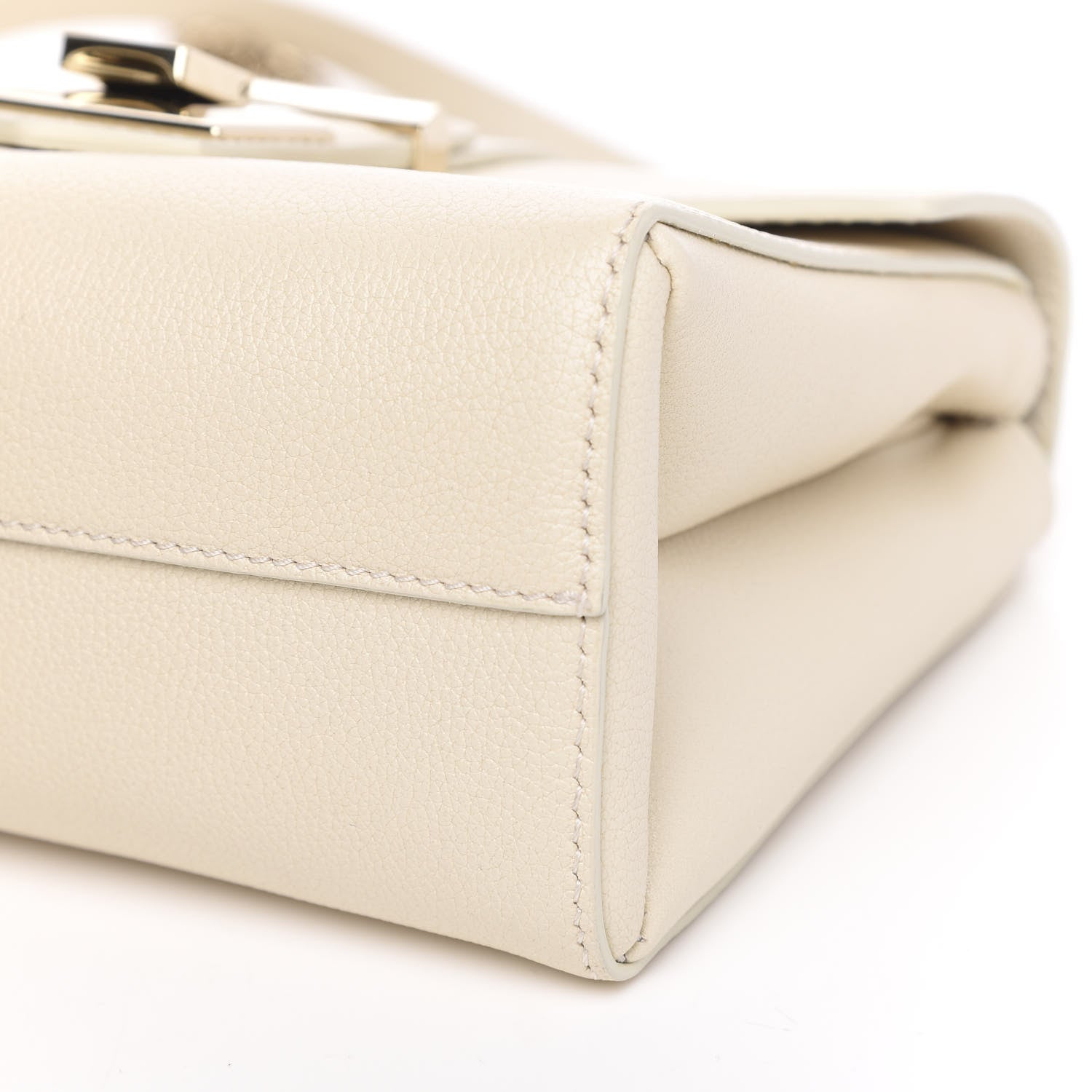 Jimmy Choo Grainy Calfskin Small Marianne Shoulder Bag Linen 8 of 9