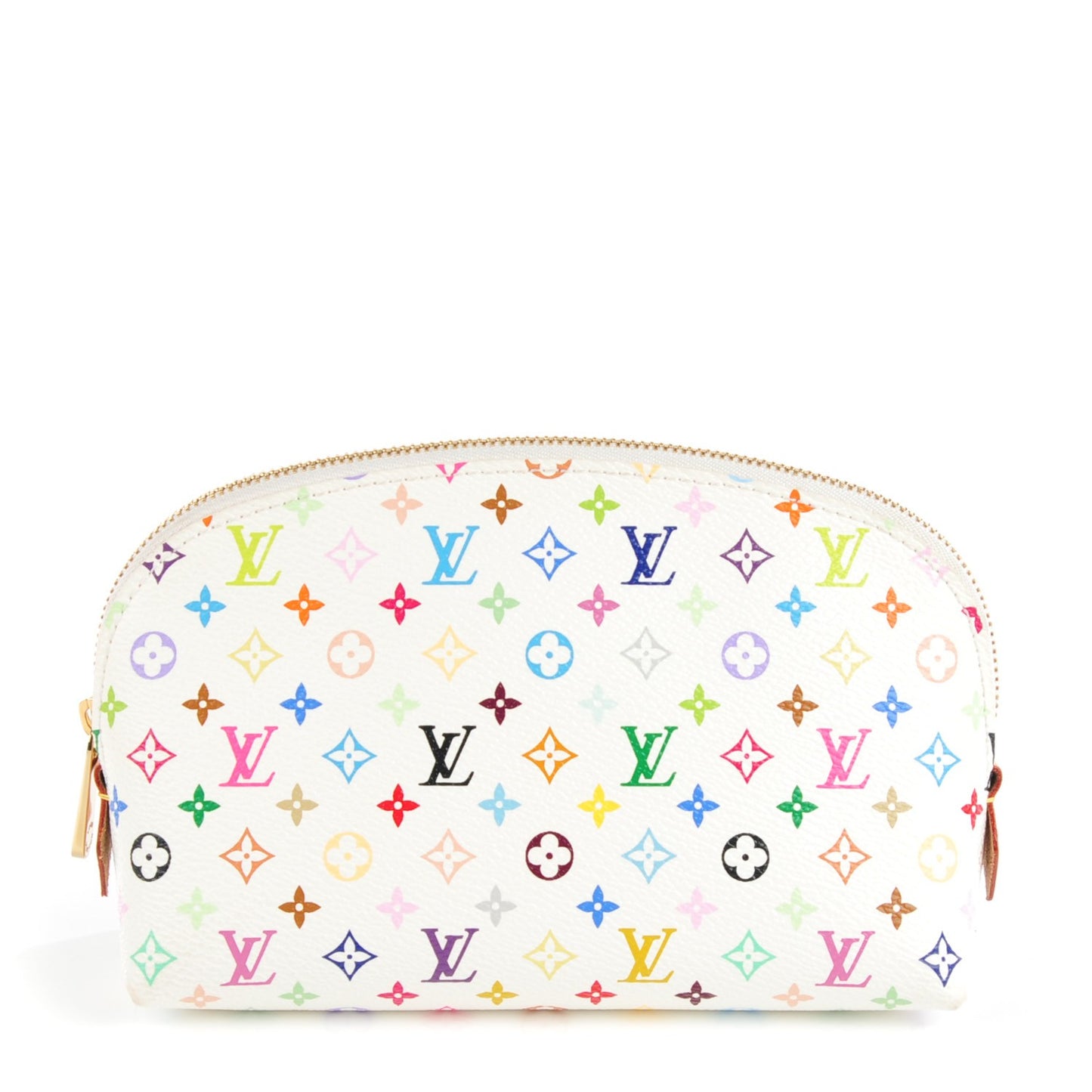 Monogram Multicolor Cosmetic Pouch White Litchi