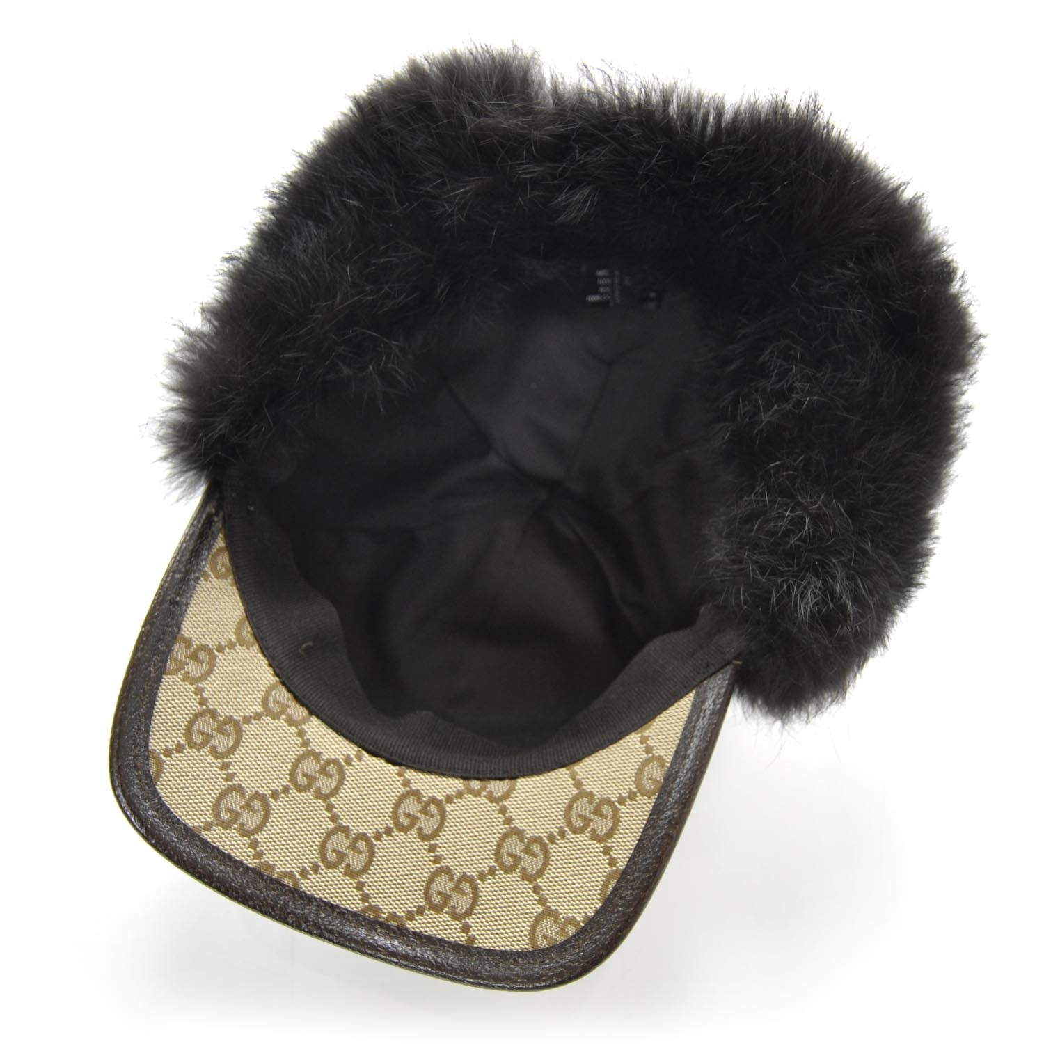 Gucci Monogram Fur Cap Medium 9 of 10