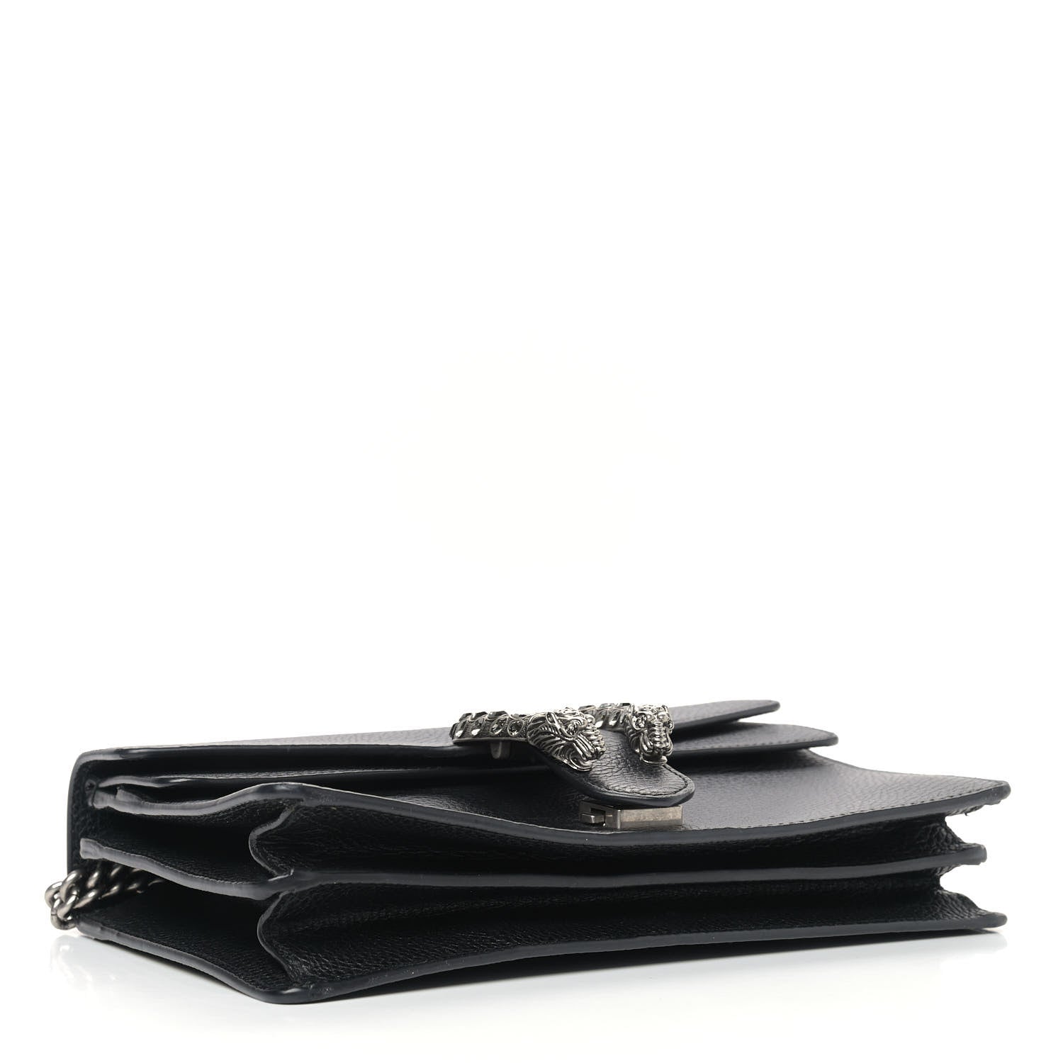 Gucci Pebbled Calfskin Small Dionysus Shoulder Bag Black 4 of 12