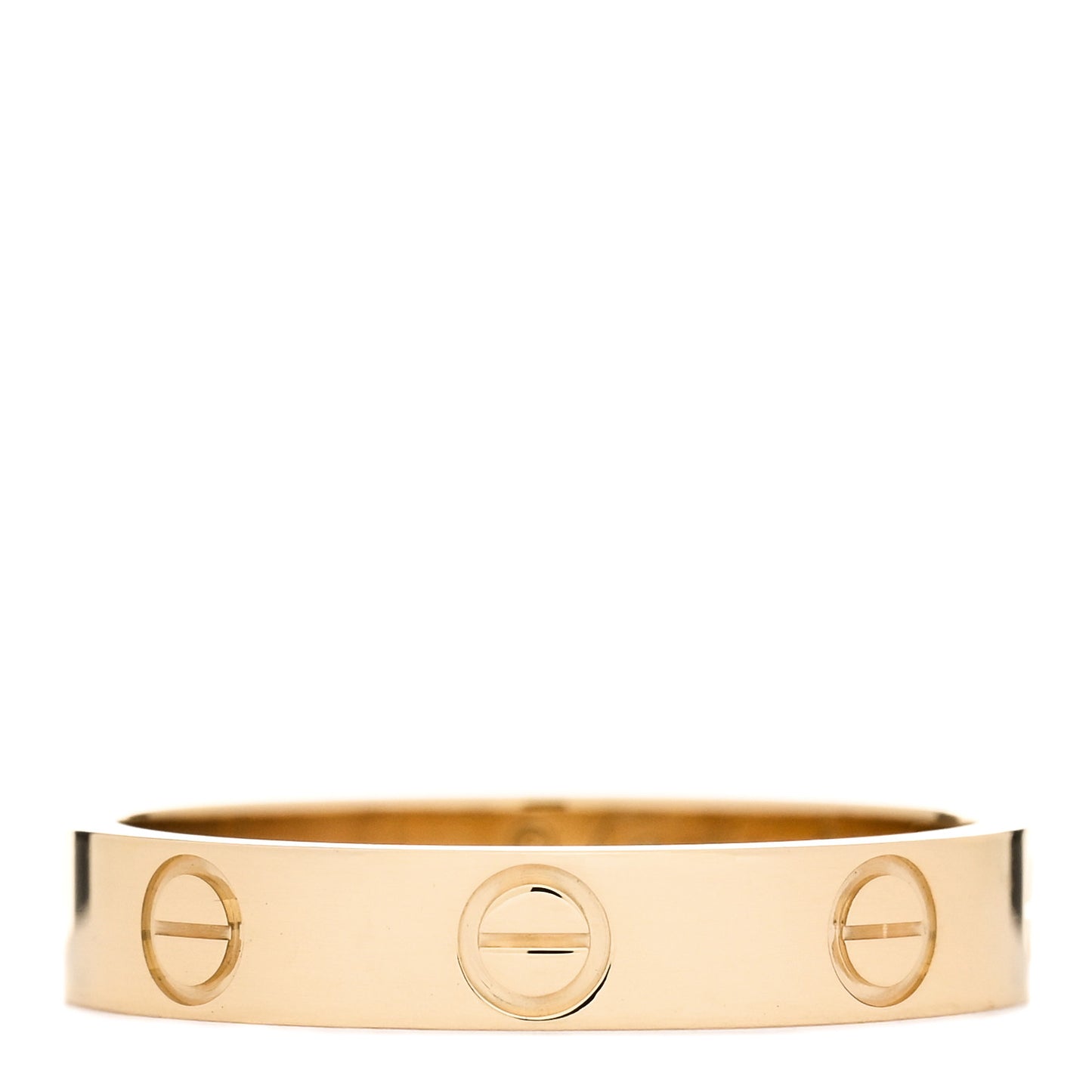 18K Yellow Gold 3.5mm LOVE Wedding Band Ring 54 6.75
