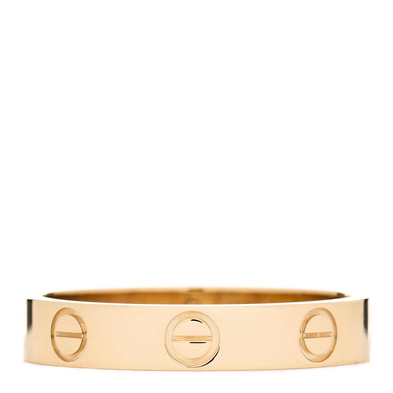 Cartier 18K Yellow Gold 3.5mm LOVE Wedding Band Ring 54 6.75 1 of 4