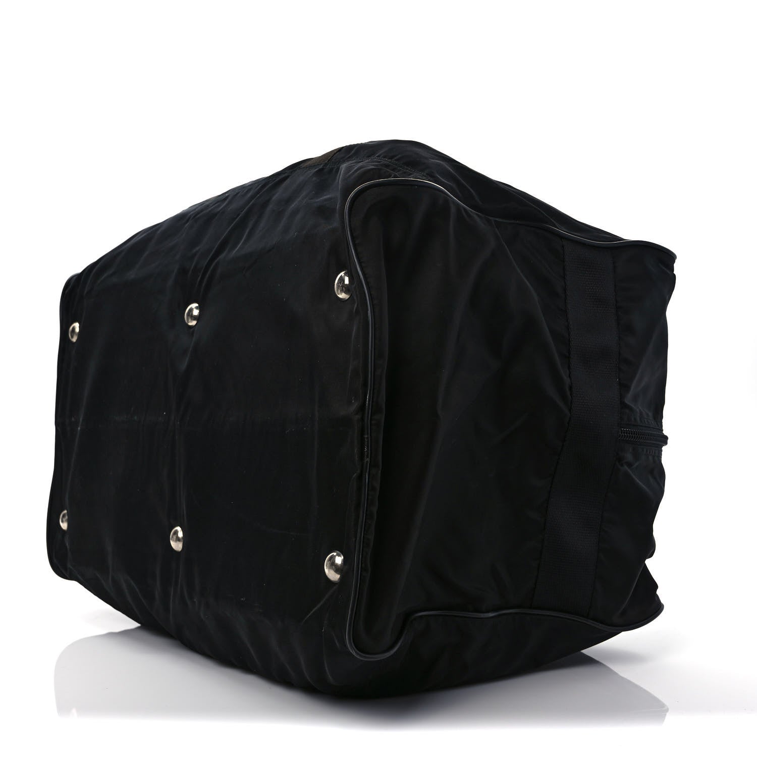 Prada Tessuto Nylon Saffiano Viaggio Duffle Black 8 of 10