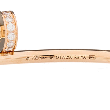 Cartier 18K Pink Gold Diamond Small Juste Un Clou Bracelet 16 3 of 3