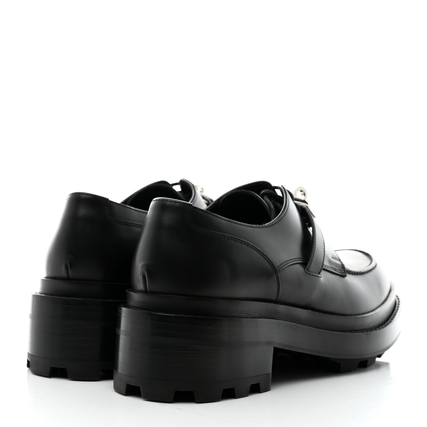 Calfskin First Derby Shoes 37.5 Black