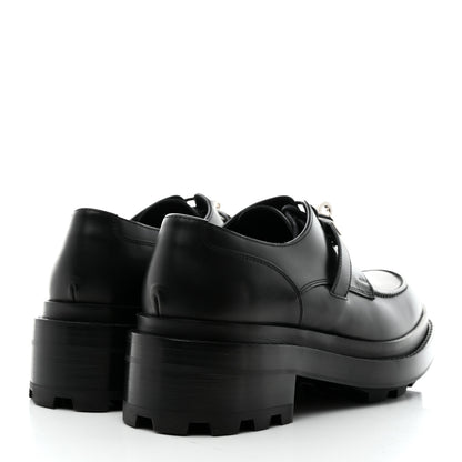 Hermes Calfskin First Derby Shoes 37.5 Black 4 of 9