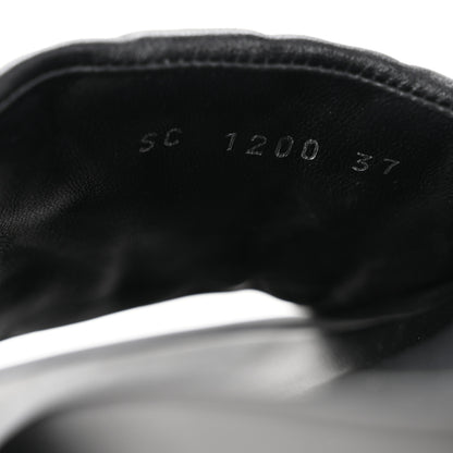 Louis Vuitton Lambskin Embossed Monogram Jumbo Flatform Mule Sandals 37 Black 9 of 10