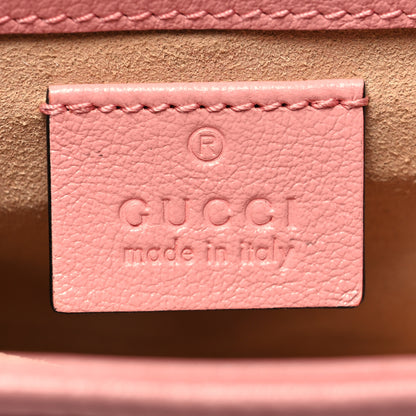 Gucci Azalea Calfskin Enamel Matelasse Diagonal Super Mini Torchon GG Marmont Shoulder Bag New Cherry Red Wild Rose 6 of 11