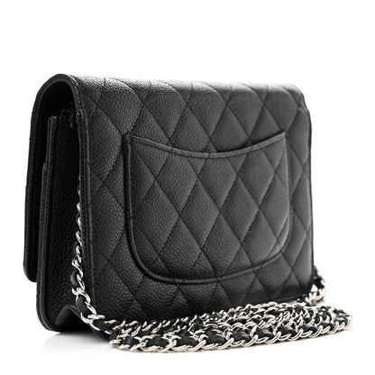 Chanel Caviar Quilted Wallet on Chain WOC Black 3 of 13
