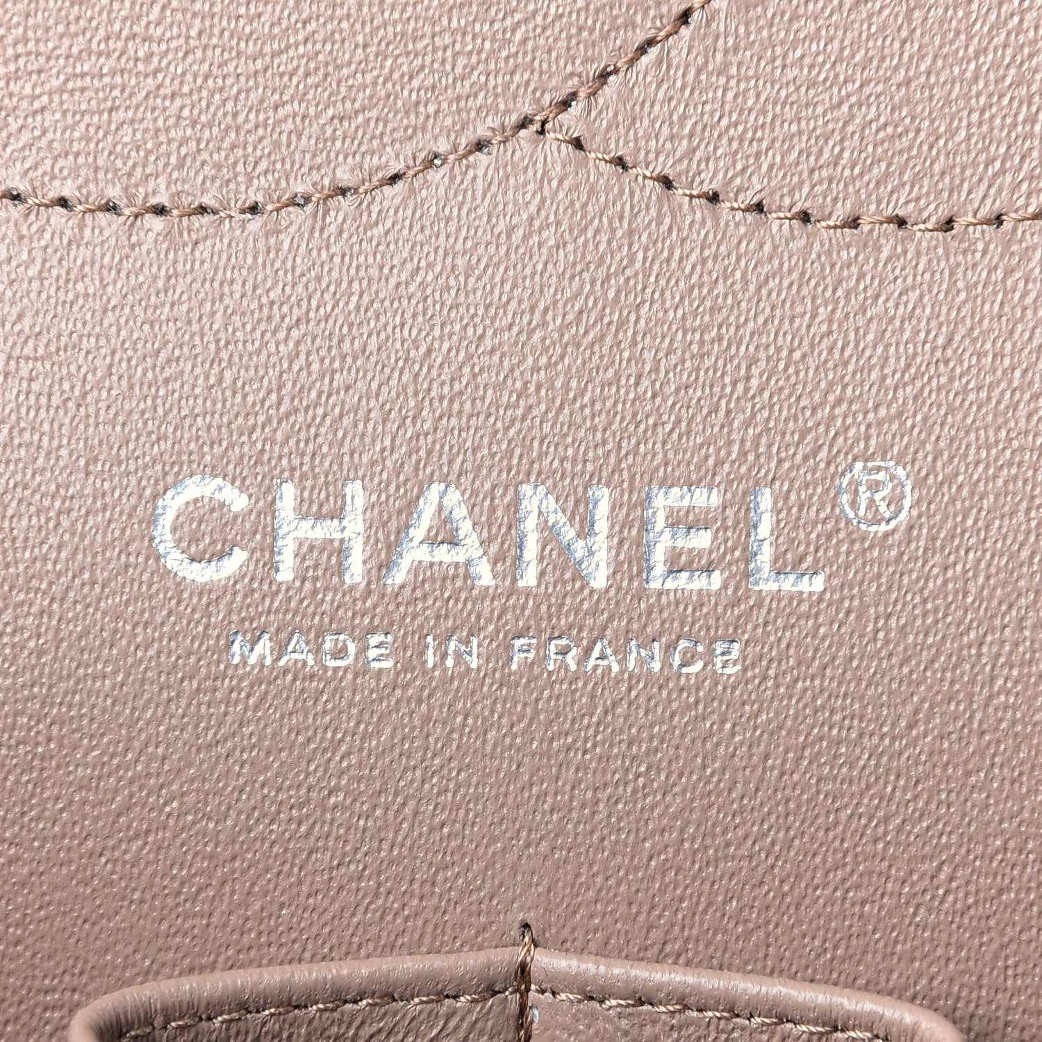 Chanel Caviar Quilted Jumbo Double Flap Beige 6 of 9