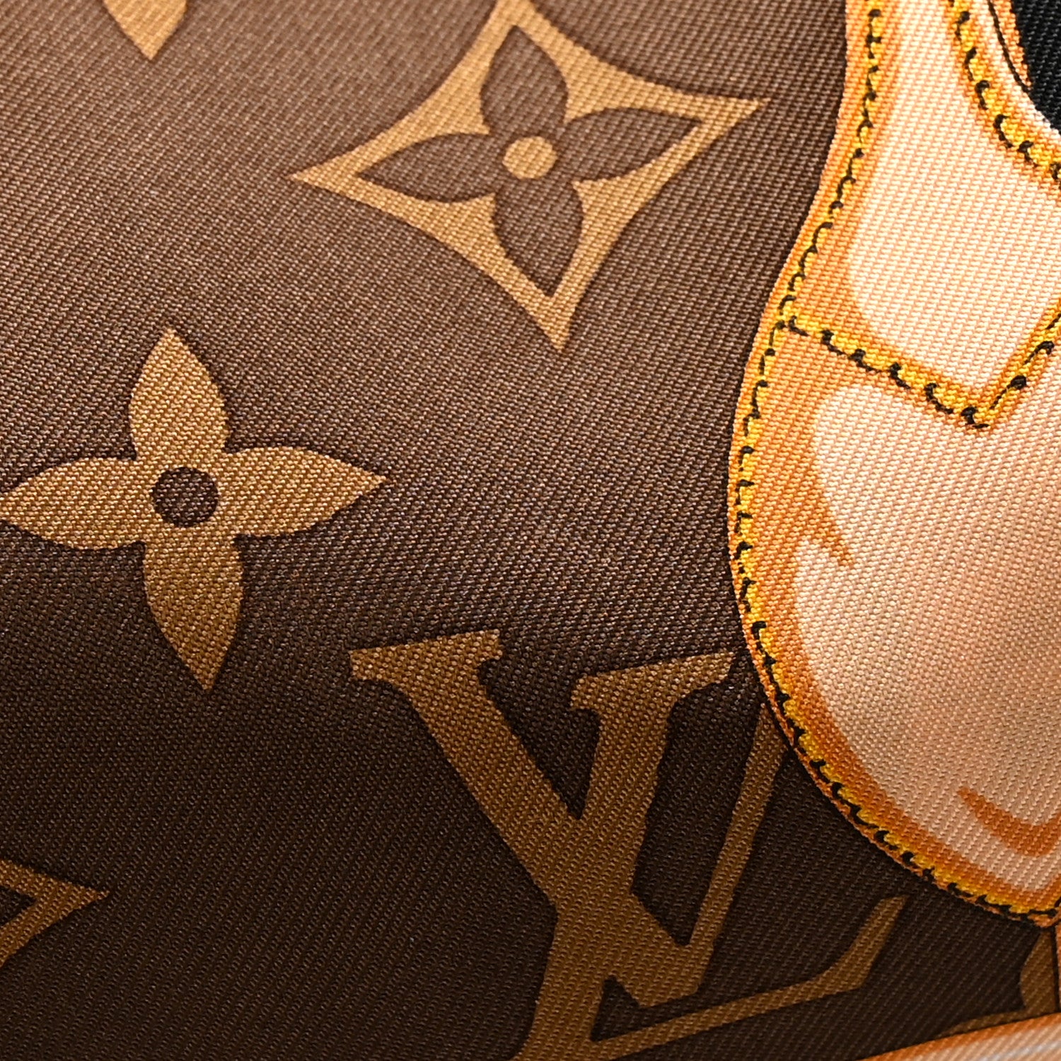 Louis Vuitton Silk Monogram Confidential Bandeau Brown 4 of 4
