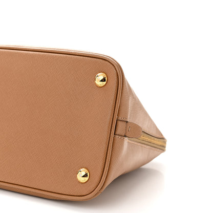 Prada Saffiano Lux Medium Promenade Tote Caramel 10 of 14